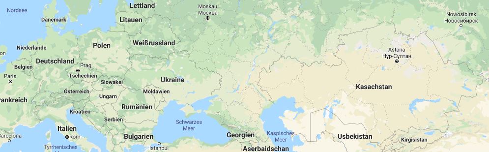Karte Belarus. Kasachstan